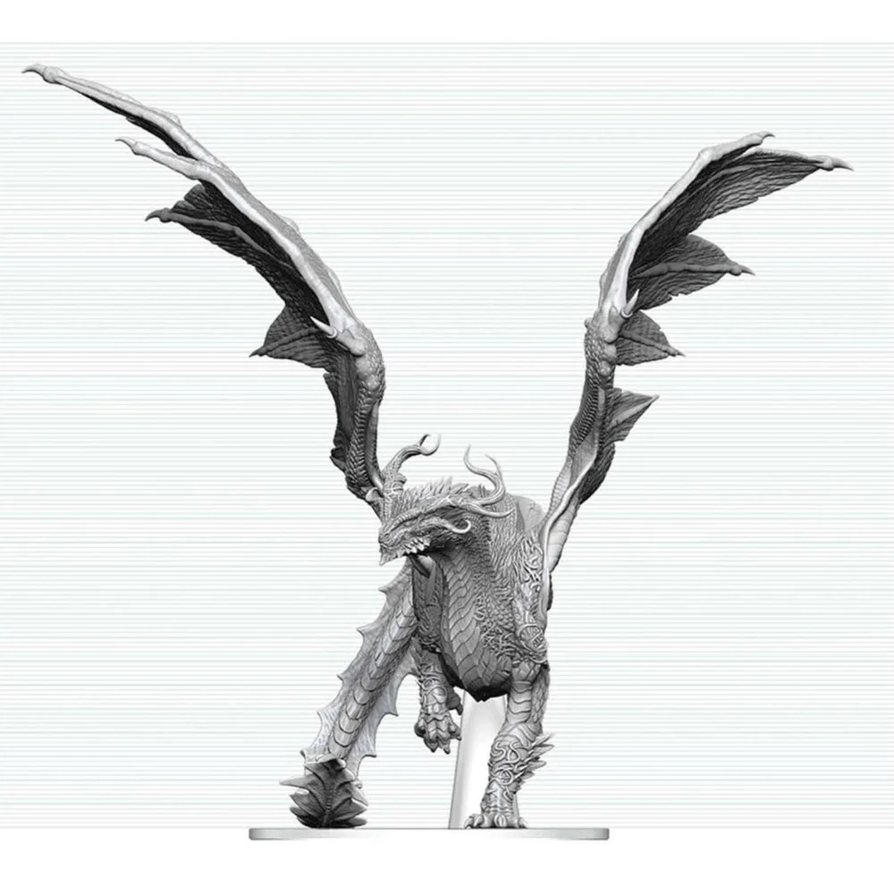 Dungeons & Dragons Nolzur's Marvelous Miniatures Unpainted Miniature Adult Spirit Dragon 24 cm Image 1