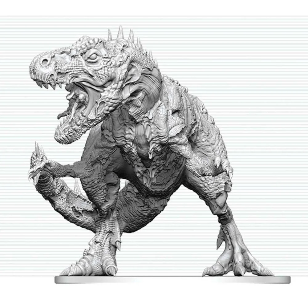 Dungeons & Dragons Nolzur's Marvelous Miniatures Unpainted Miniature Tyrannosaurus Zombie 20 cm Image 1