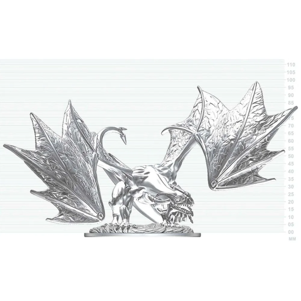 Dungeons & Dragons Nolzur's Marvelous Miniatures Unpainted Miniature Young Sapphire Dragon 20 cm Image 1