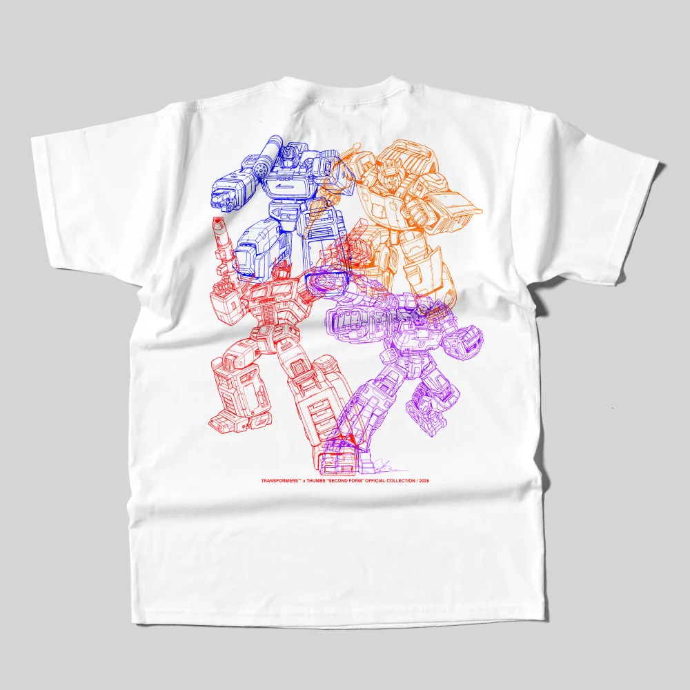 Transformers x THUMBS Mainframe T-Shirt White - XL Image 1