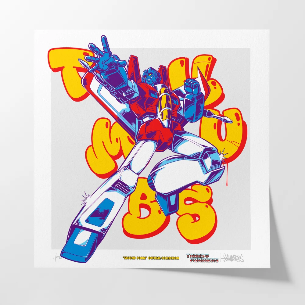 Transformers x THUMBS Starscream Aerosol Art Print Image 1