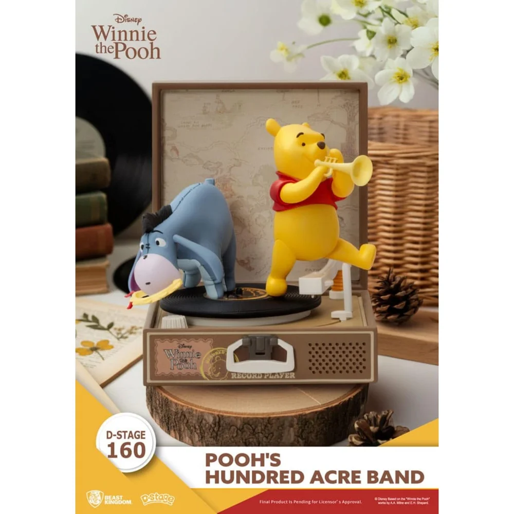 Beast Kingdom Winnie the Pooh Record Player Series PVC figure Pooh's Hundred Acre Band 12 cm Image 1