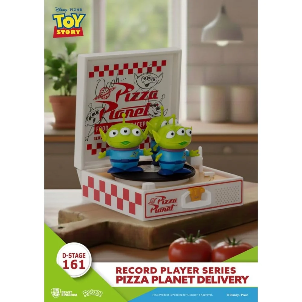 Beast Kingdom Toy Story Record Player Series PVC figure Pizza Planet Delivery 12 cm Image 1