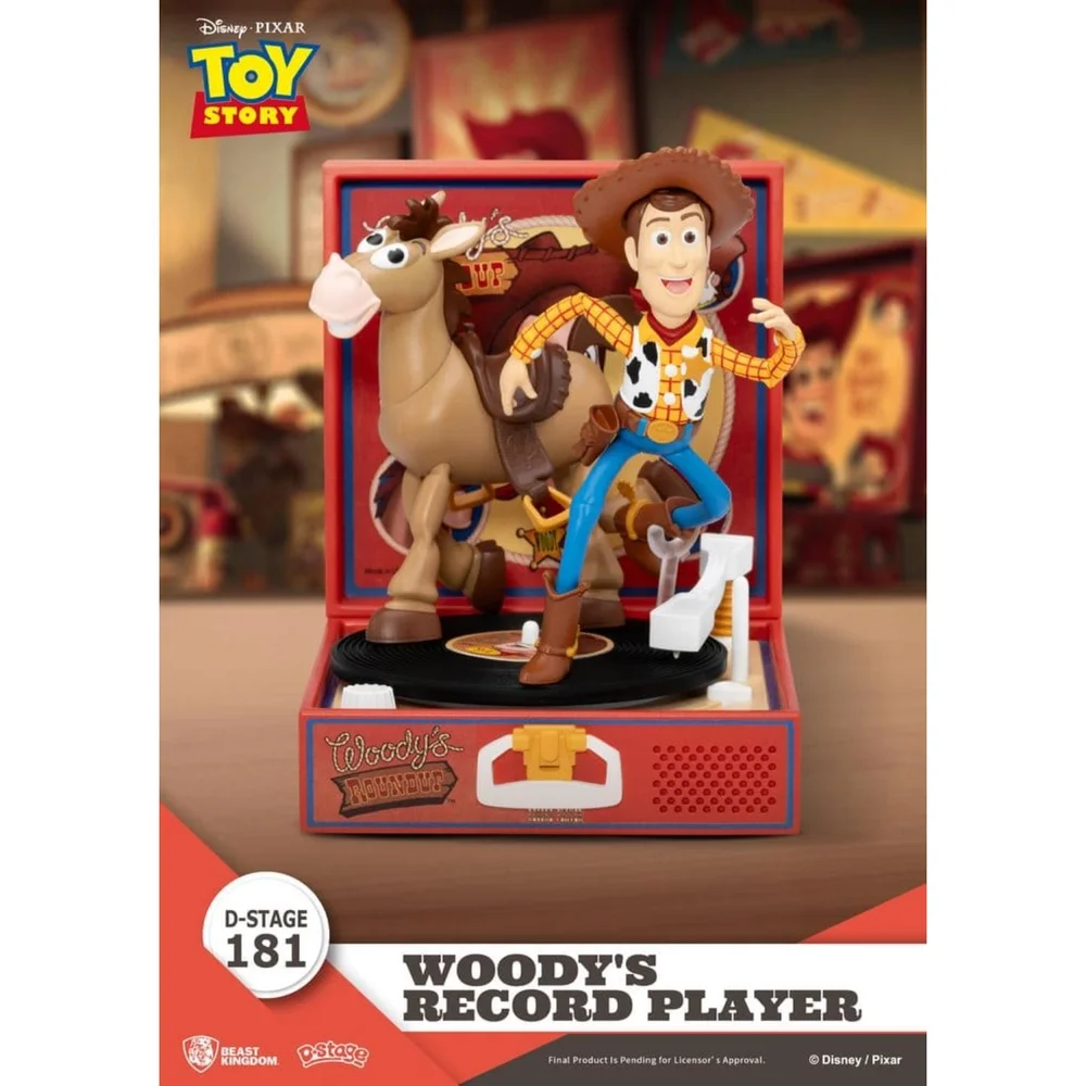 Beast Kingdom Toy Story Record Player Series PVC figure Woody's Record Player 13 cm Image 1