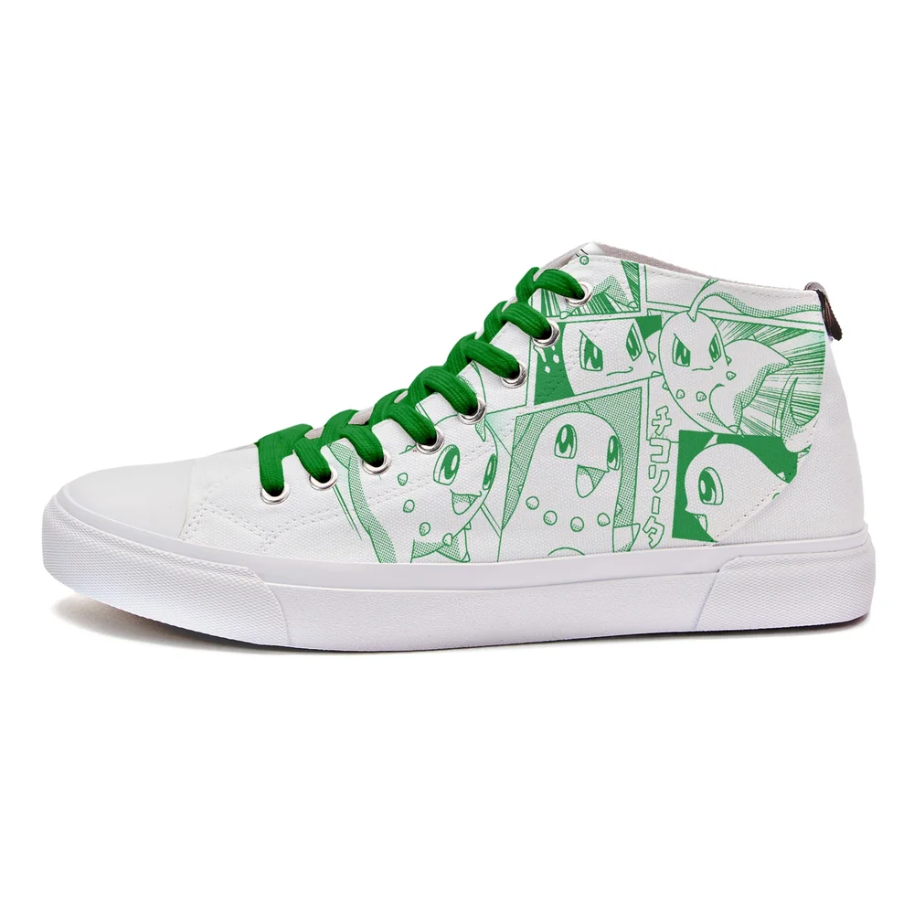 Pokemon Chikorita Green Manga Panel High Top - UK 6 / EU 39.5 / US Men's 6.5 / US Women's 8 Image 1