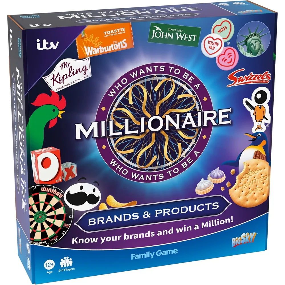 Who Wants to be a Millionaire: Brands & Products Family Board Game Image 1