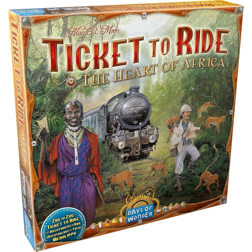 Ticket To Ride Family Board Game Heart of Africa Map Collection Expansion Image 1