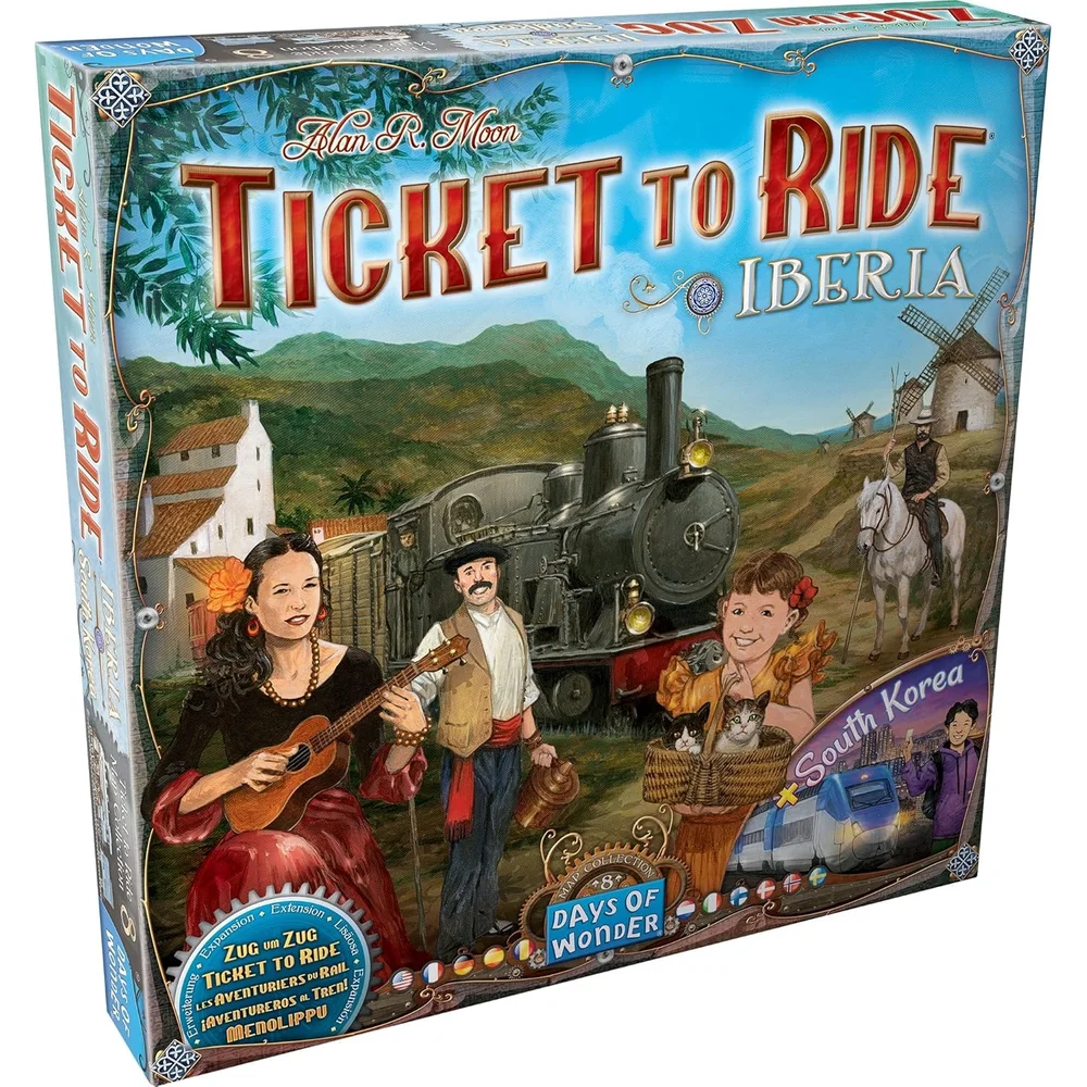 Ticket To Ride Family Board Game Iberica & South Korea Map Collection Expansion Image 1