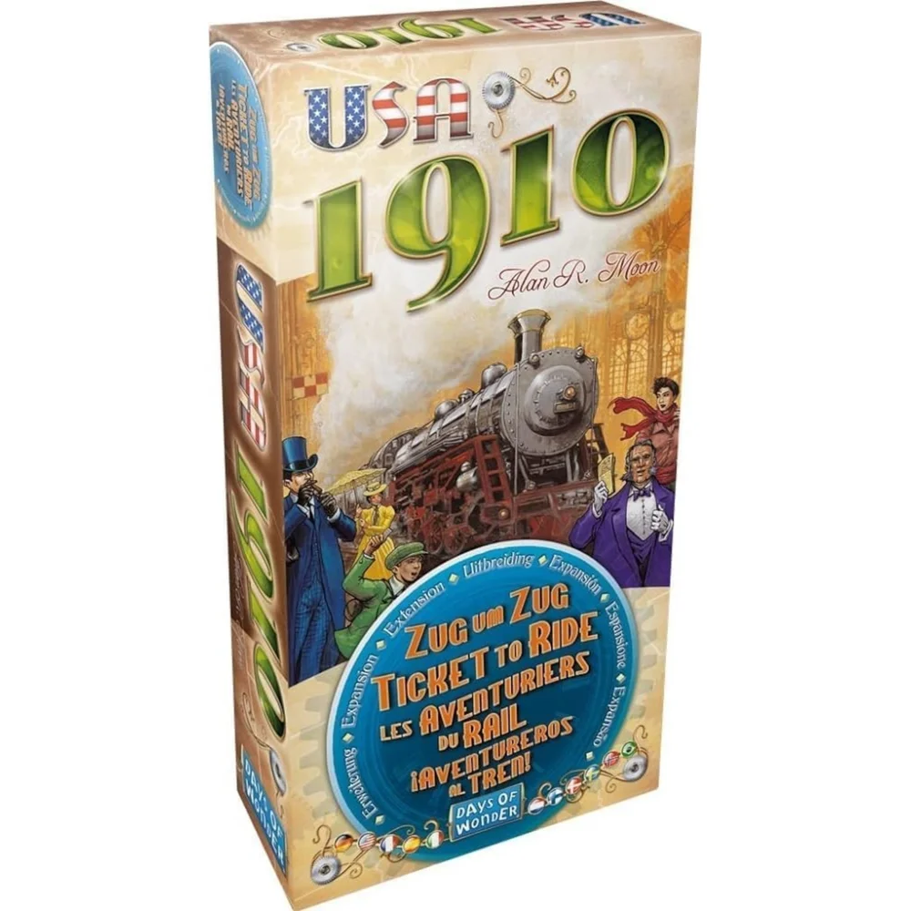 Ticket to Ride Europe Family Board Game USA 1910 Expansion Image 1