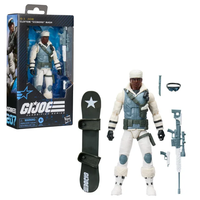 G.I. Joe Classified Series #207, Clifton "Iceberg" Nash, Collectible 15 cm Action Figure Set with 6 Accessories