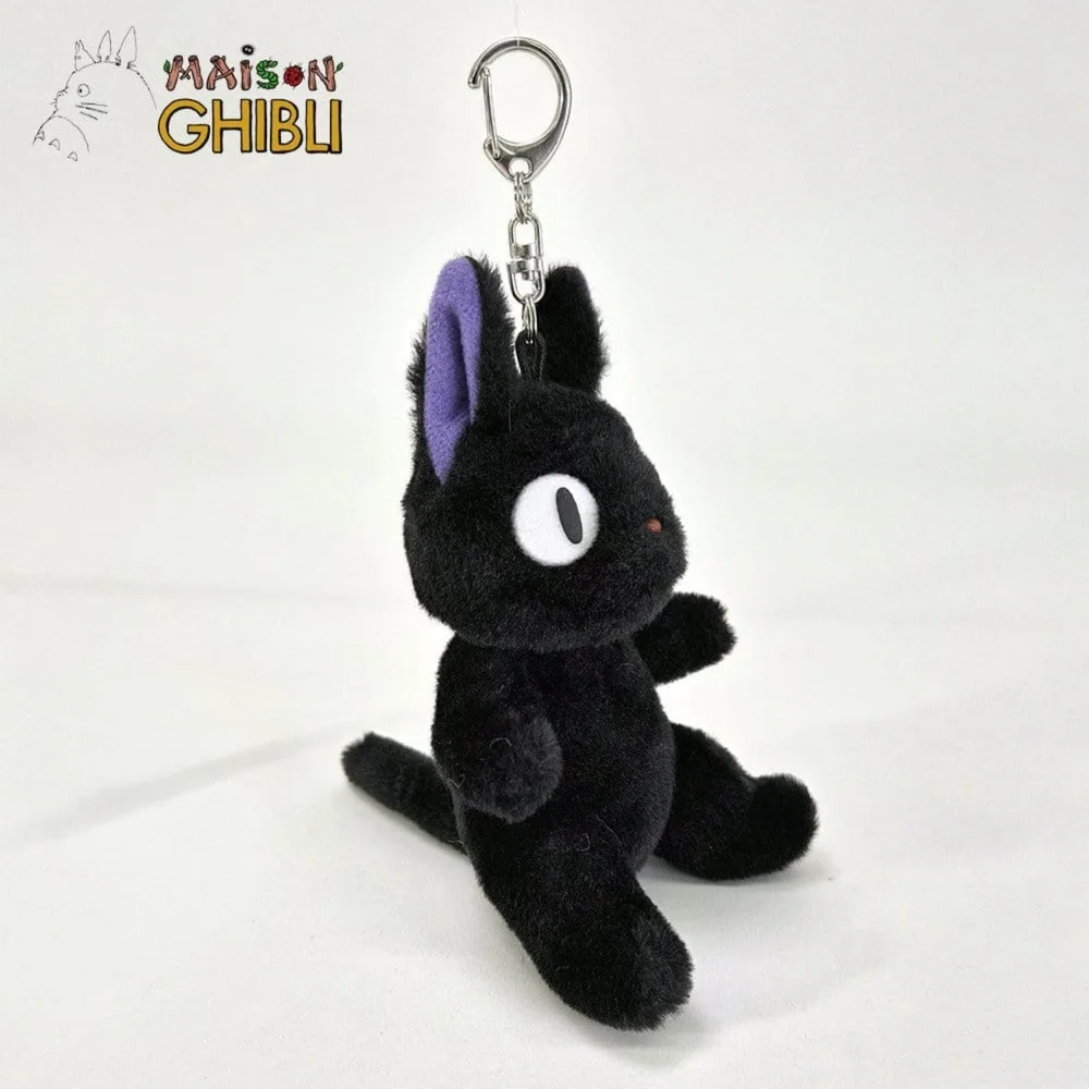 Kiki's Delivery Service Nakayoshi Plush Keychain Jiji Image 1