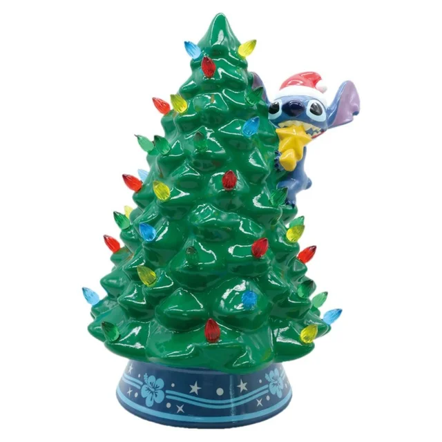 Disney Ceramic Christmas Tree with Lights Stitch 30 cm