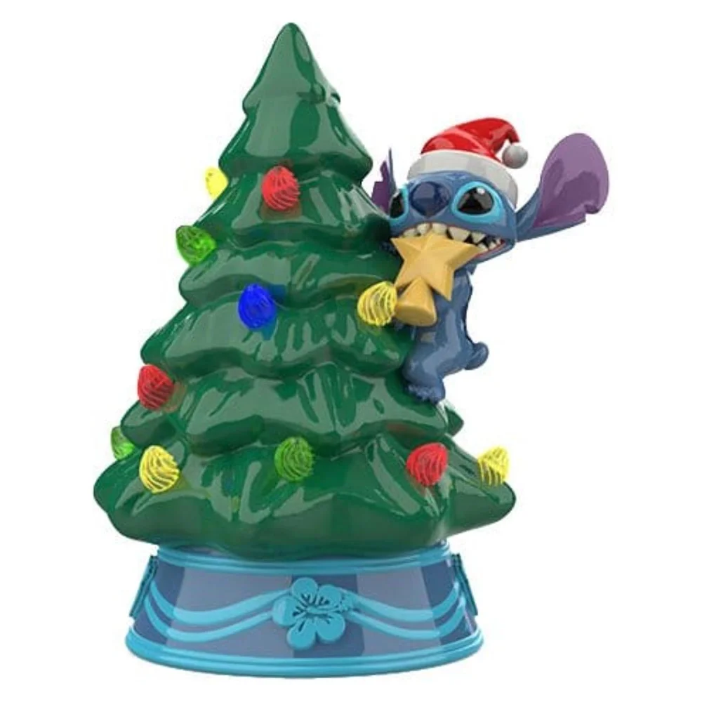 Disney Ceramic Christmas Tree with Lights Stitch 15 cm Image 1