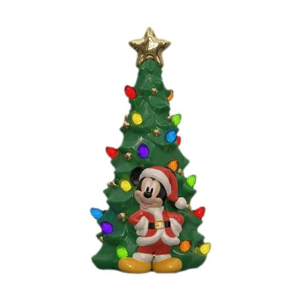 Disney Ceramic Christmas Tree with Lights Mickey Mouse 15 cm Image 1