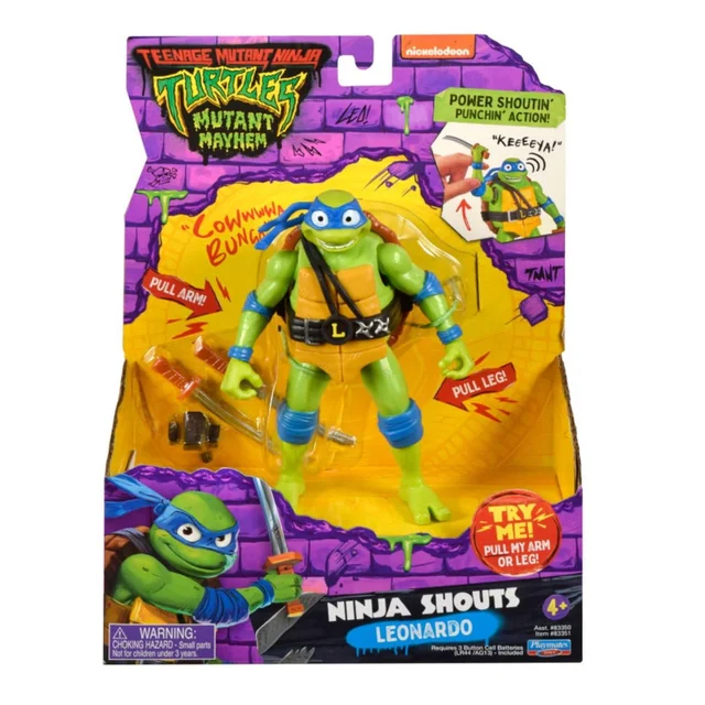 Teenage Mutant Ninja Turtles: Mutant Mayhem Ninja Shouts Action Figure Leonardo 14 cm