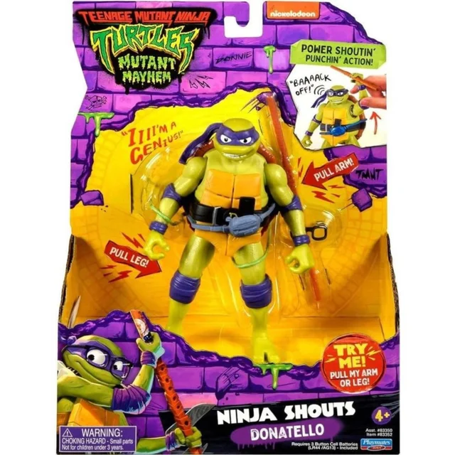 Teenage Mutant Ninja Turtles: Mutant Mayhem Ninja Shouts Action Figure Donatello