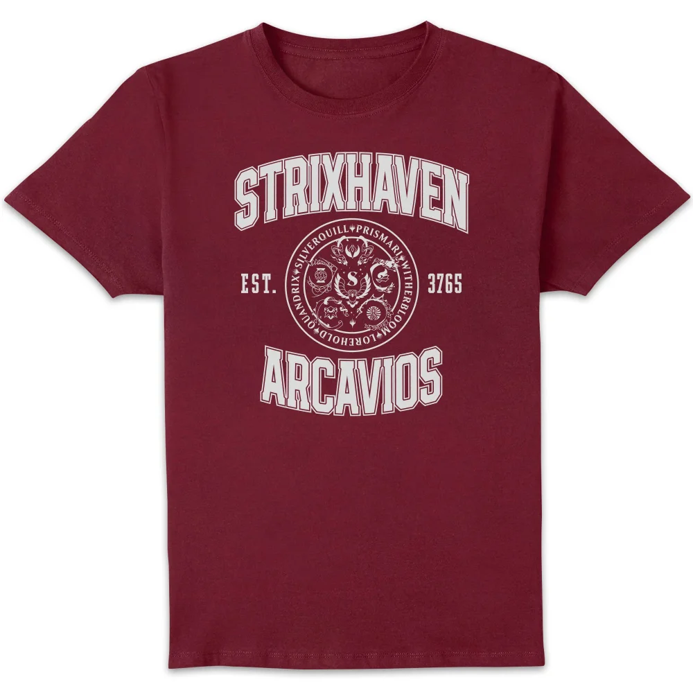 Magic the Gathering Strixhaven Stamp T-Shirt Burgundy - XL Image 1