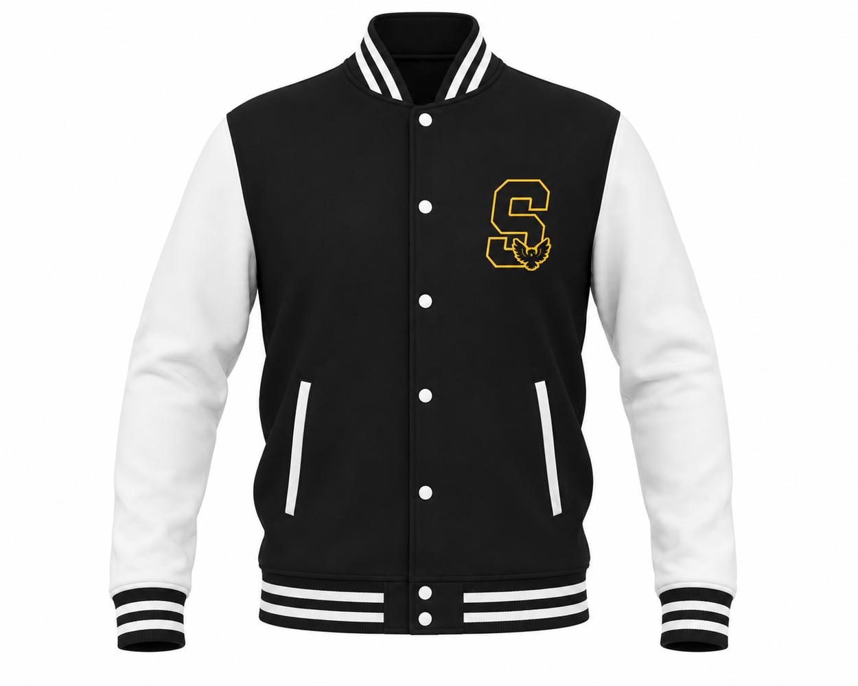 Magic the Gathering Strixhaven University Varsity Jacket Black /White - XXL Image 1