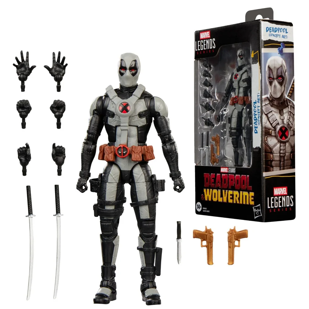 Marvel Legends Series Deadpool (Concept Art), Marvel Studios' Deadpool & Wolverine Movie Collectible 15 cm X-Men Action Figure Image 1