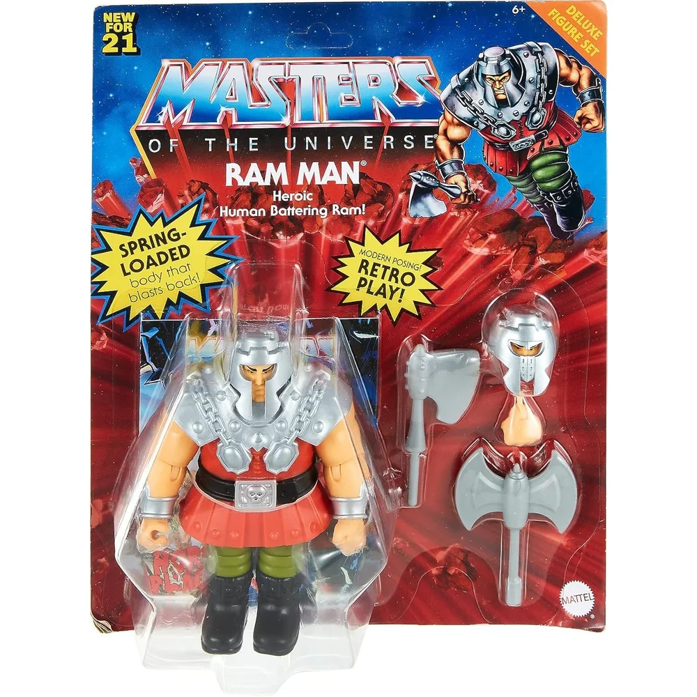 Masters of the Universe Origins Ram Man Deluxe Figure Set Image 1