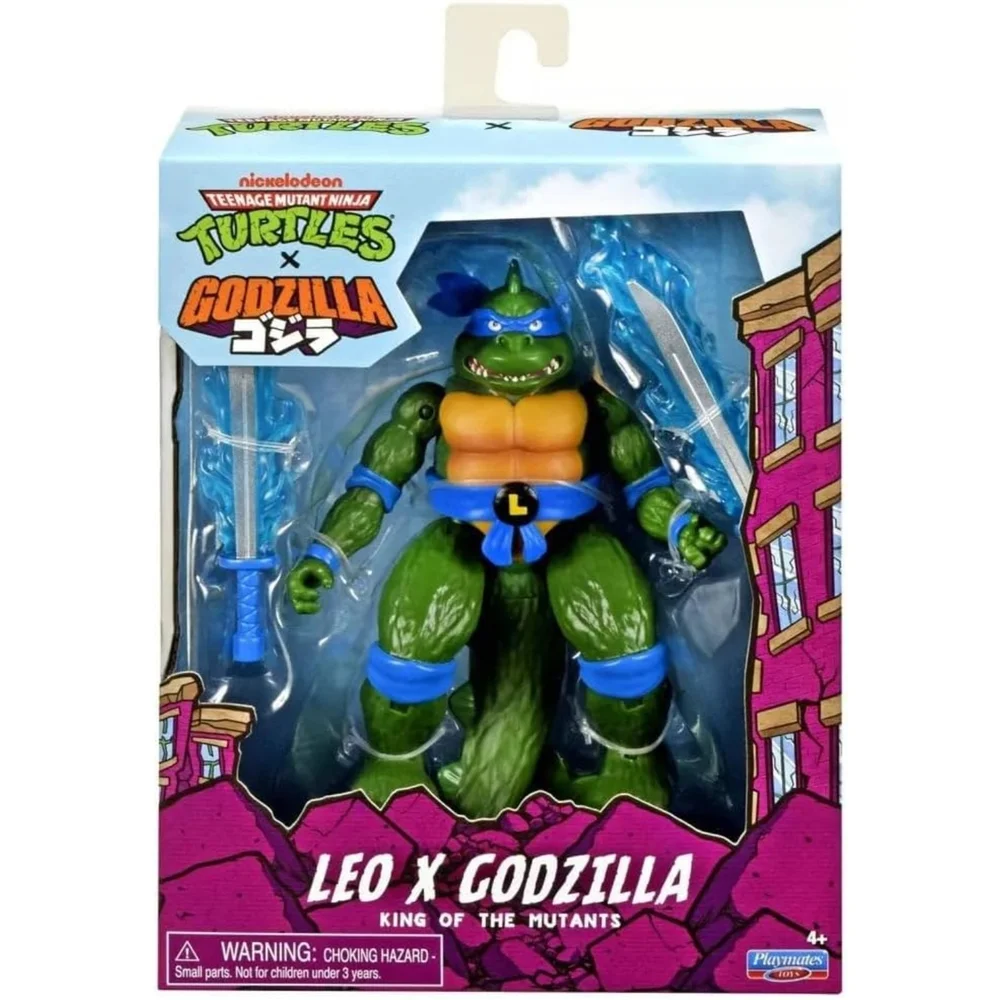 Teenage Mutant Ninja Turtles X Godzilla Action Figure (Leonardo X Godzilla) - Playmates Image 1