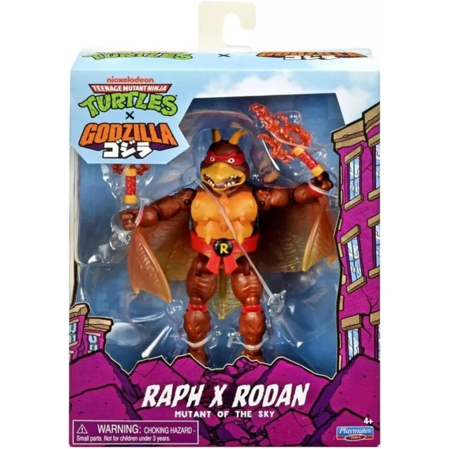 Teenage Mutant Ninja Turtles X Godzilla Action Figure (Raphael X Rodan) - Playmates