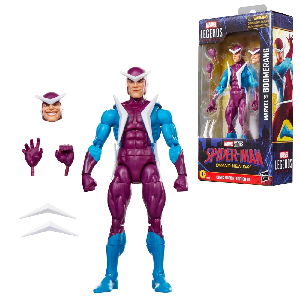Marvel Legends Series Marvel’s Boomerang, Spider-Man Comics Collectible 15 cm Scale Action Figure Image 1