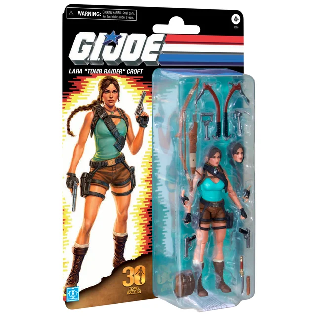 G.I. Joe Classified Series Retro Cardback Collaborative Lara Croft TOMB RAIDER Action Figure