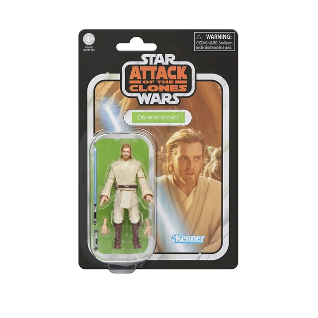 Star Wars The Vintage Collection Obi-Wan Kenobi, Star Wars: Attack of the Clones 9.5 cm Collectible Action Figure