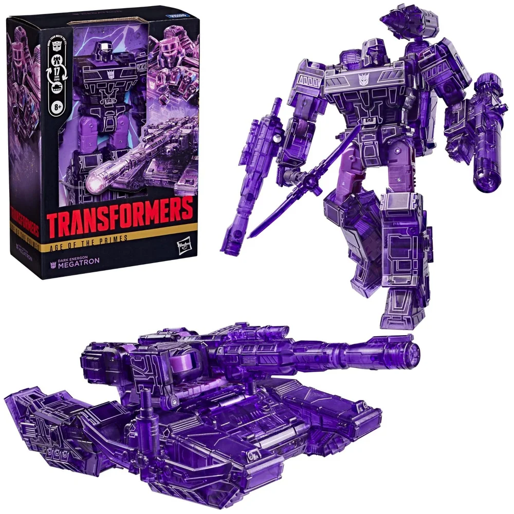 Transformers Age of the Primes Dark Energon Megatron, Voyager Class 6.75-Inch Converting Action Figure, Robot Toys, 8+ Image 1