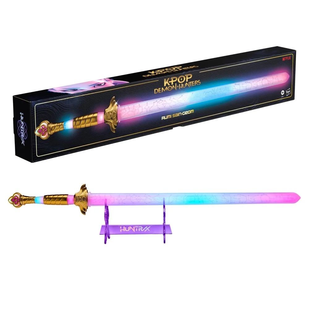 KPop Demon Hunters Rumi Sain-Geom Premium Electronic Sword with Interactive LEDs and Sound Effects, Officially Licensed Image 1