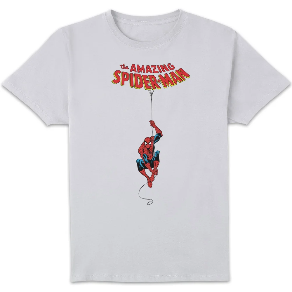 Marvel Comics - The Amazing Spiderman Hanging T-Shirt - White - S Image 1