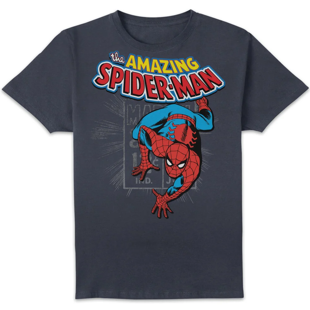 Marvel Comics Spider-Man - Amazing Spider-Man T-Shirt - Navy - XL Image 1