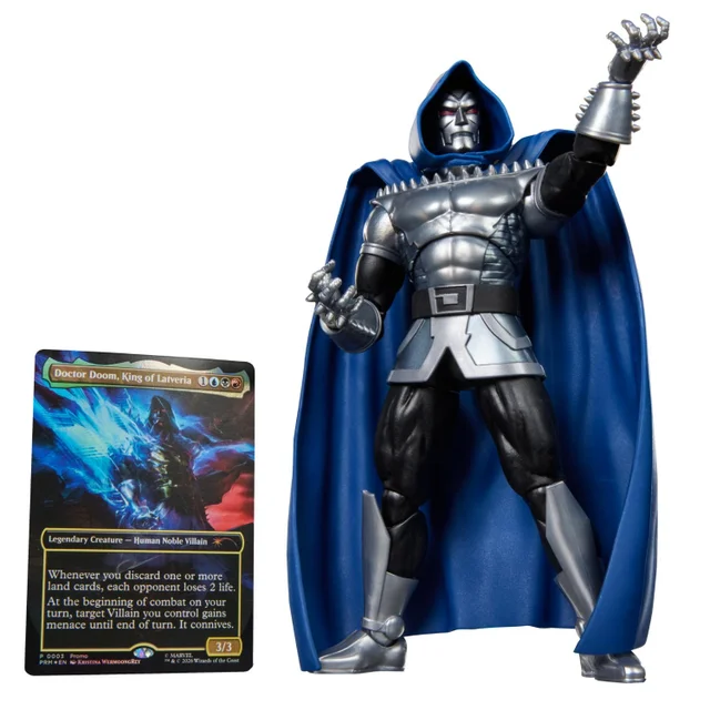 Marvel Legends Series Marvel Super Heroes Magic: The Gathering Doctor Doom 2099, Action Figure plus Exclusive Foil Trading Card