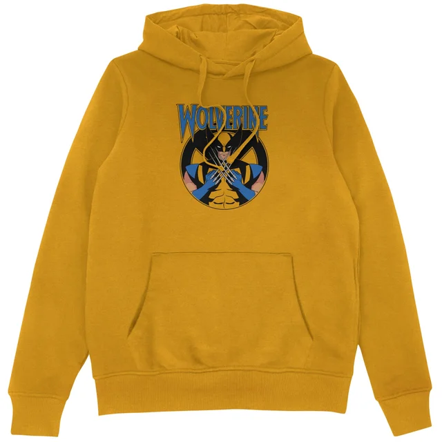 X-Men Wolverine Snikt Hoodie Mustard