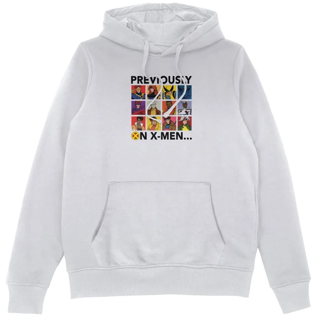 X-Men Previously On X-Men Hoodie White