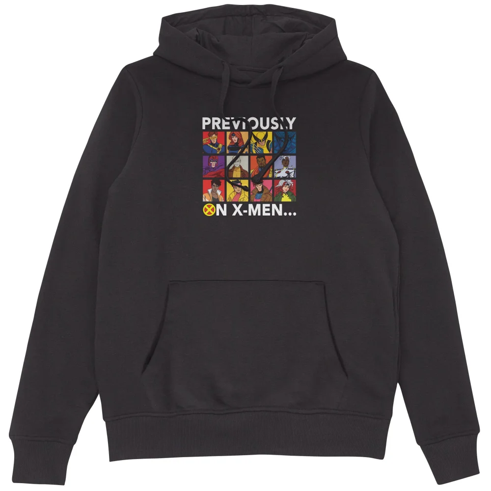 X-Men Previously On X-Men Hoodie Black - XL Image 1