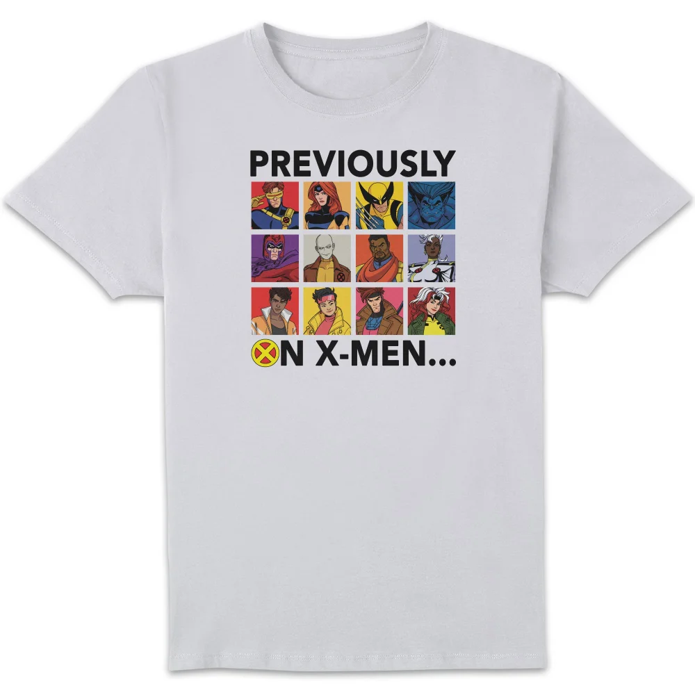 X-Men Previously On X-Men T-Shirt White - L Image 1