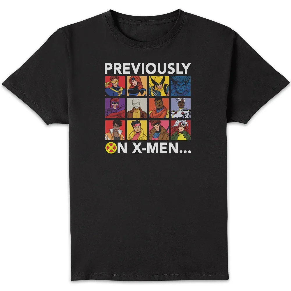 X-Men Previously On X-Men T-Shirt Black - XXL Image 1