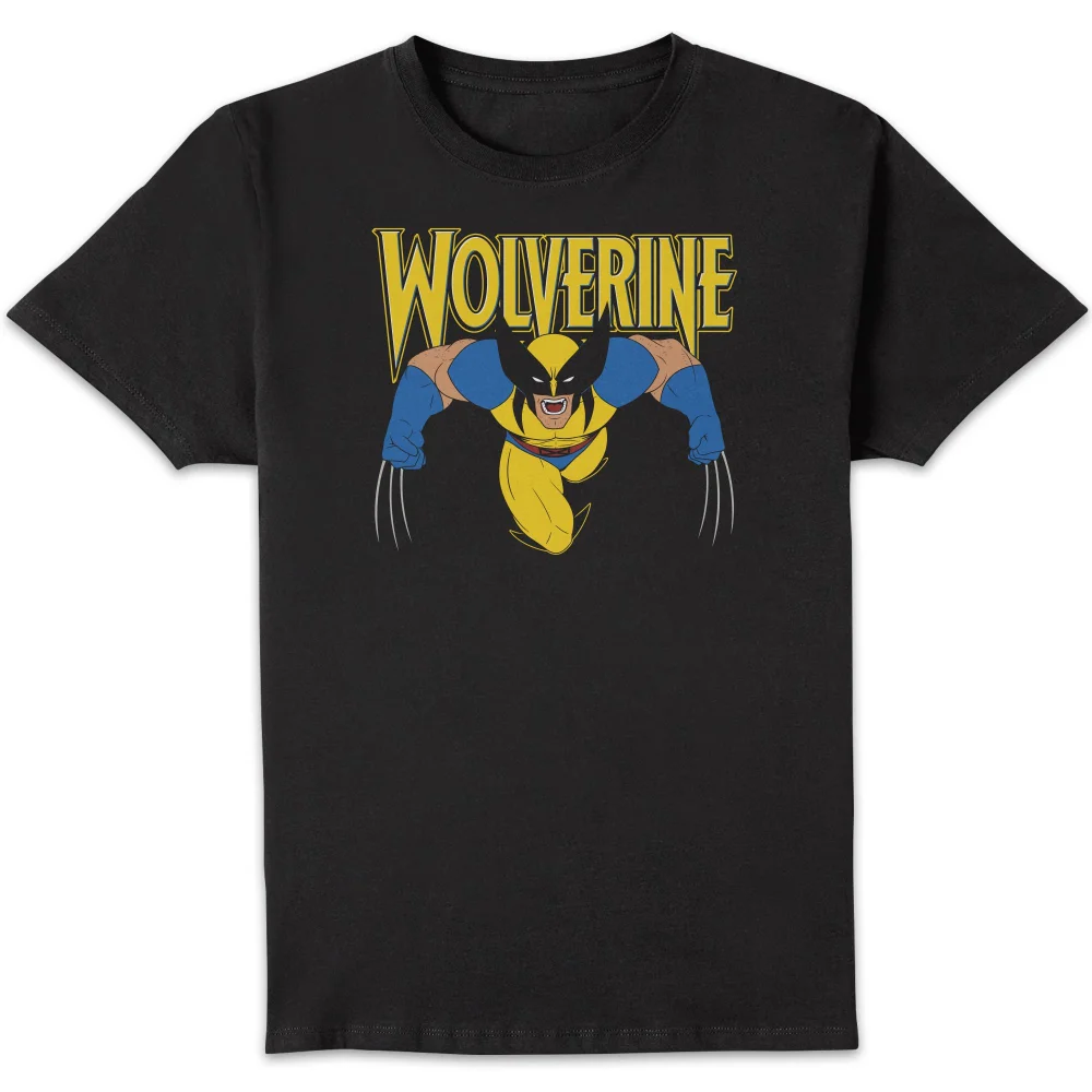 X-Men Wolverine Attack Drk T-Shirt Black - S Image 1