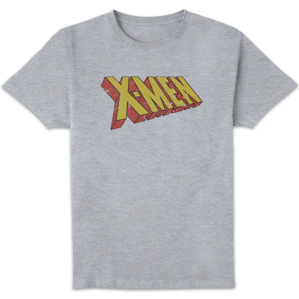 X-Men Retro Logo T-Shirt Grey - XL Image 1
