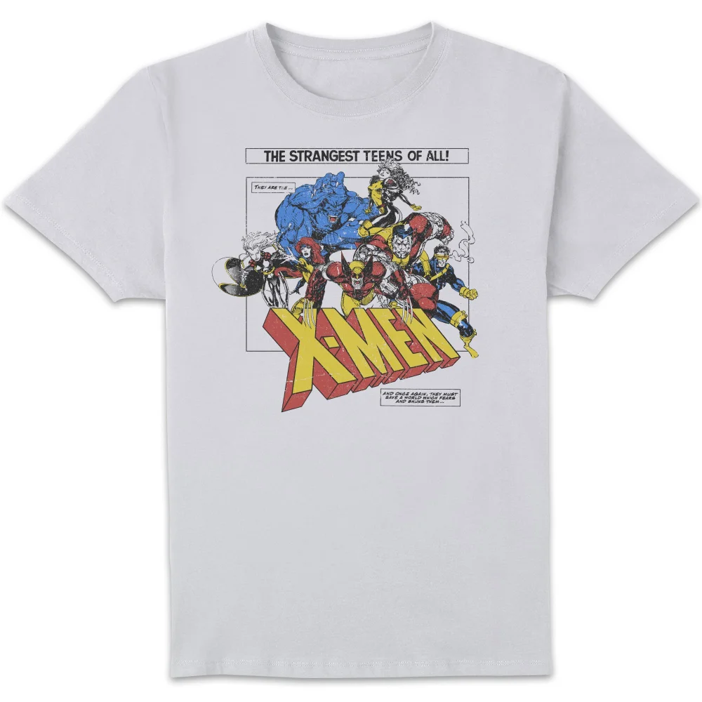 X-Men Retro Team Up T-Shirt White - M Image 1