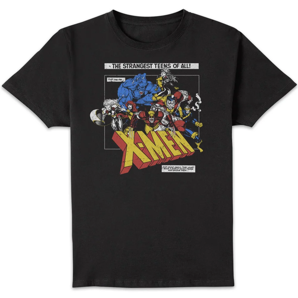 X-Men Retro Team Up T-Shirt Black - XL Image 1