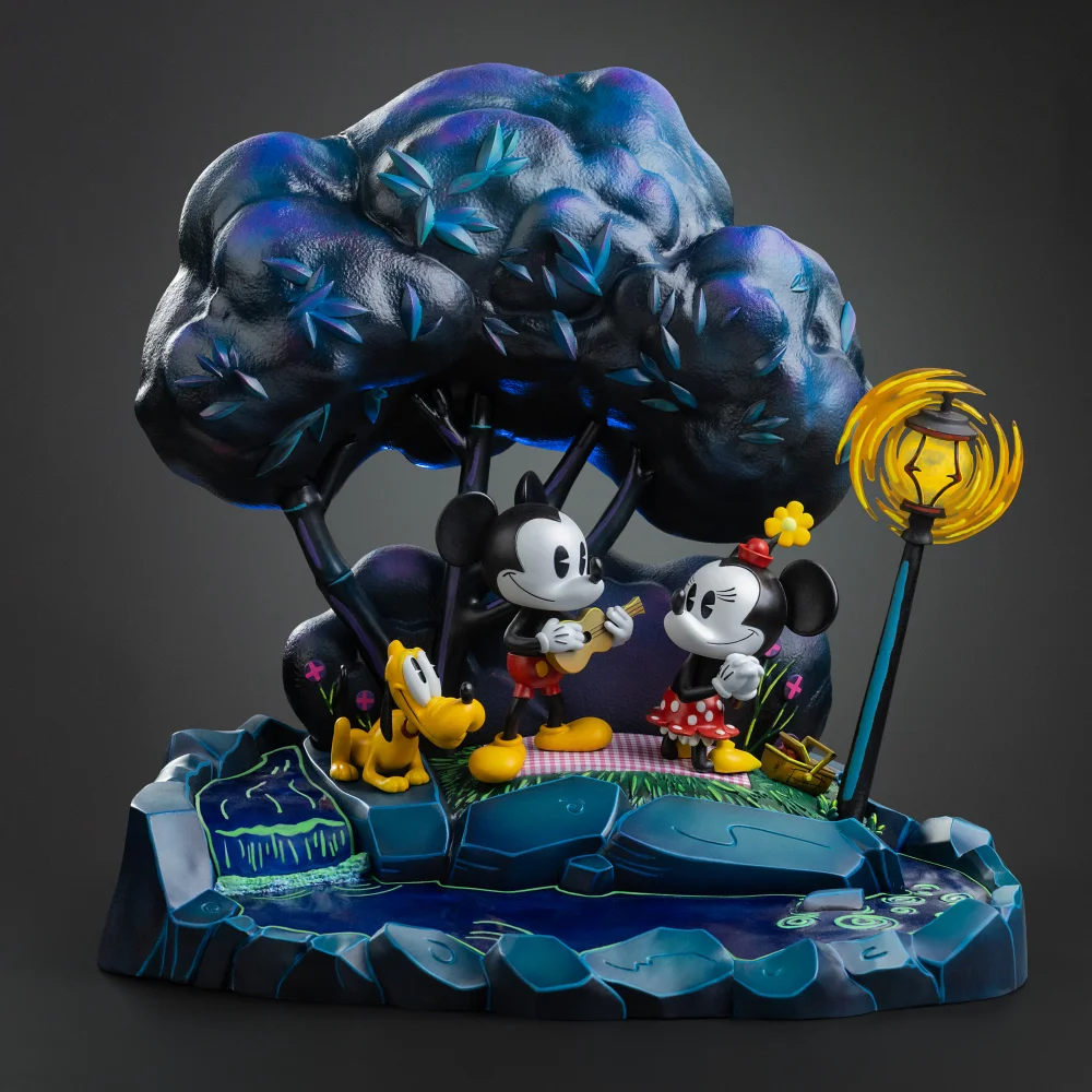 Iron Studios Disney Classics Mickey, Minnie and Pluto Art Scale 1/10 Statue Image 1