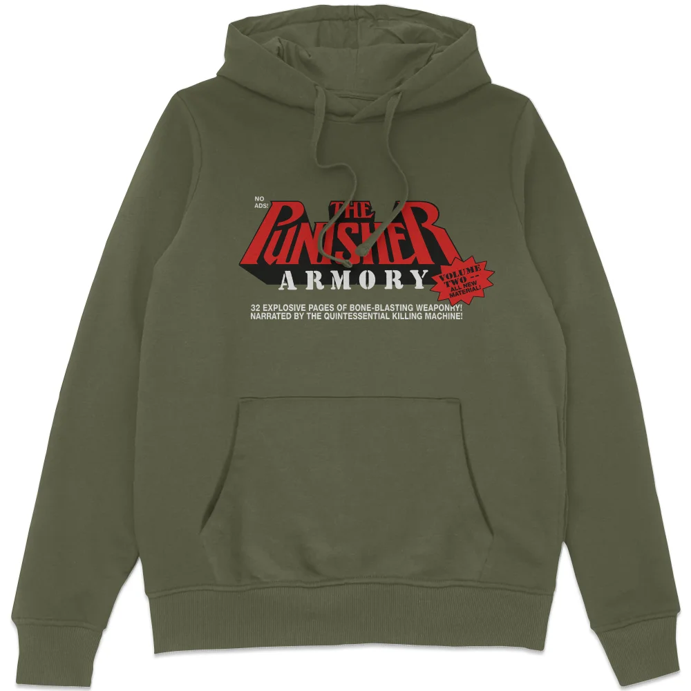 Marvel Comics The Punisher Armory Hoodie Khaki - 3XL Image 1