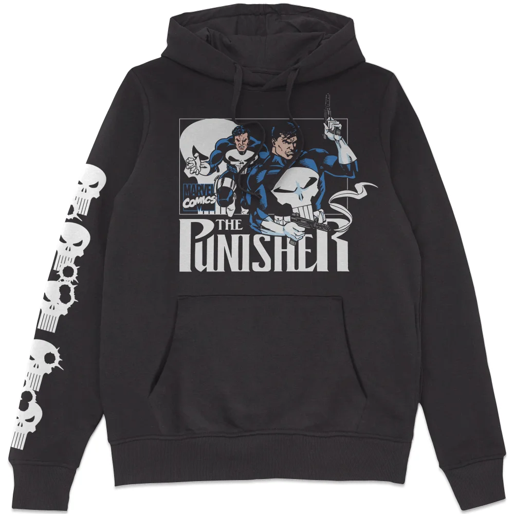 Marvel Comics The Punisher Anti-Hero Hoodie Black - S Image 1