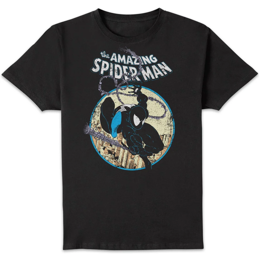 Marvel Comics x Zavvi Exclusive Spiderman Wallcrawler Symbiote Premium T-shirt - Black - XL Image 1