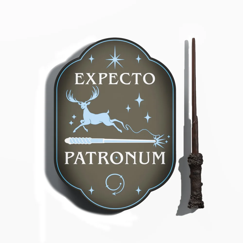 Harry Potter "Expecto Patronum" Wand-Remote illuminated Wall Light Image 1