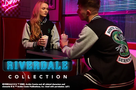 Riverdale South Side Serpent Veste Teddy - Noir