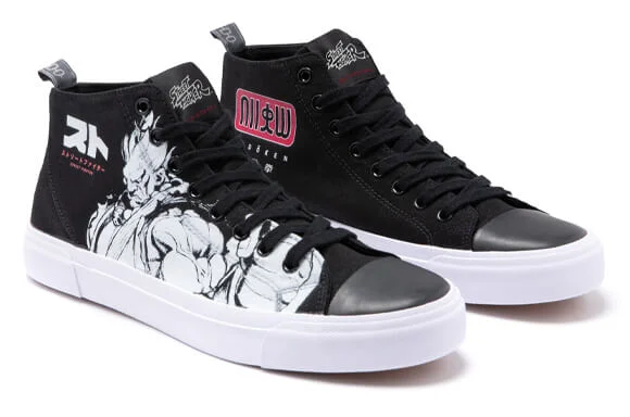 Chaussures Noires Coupe Haute Akedo x Street Fighter